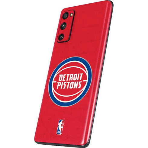 NBA Detroit Pistons Distressed Galaxy S20 Fan Edition Skin